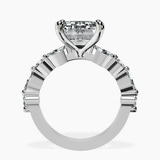 14kt White Gold Pamela Eternity Side Stone Lab Diamond Ring side right image one