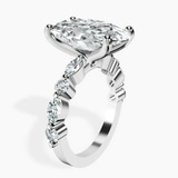 10kt White Gold Pamela Eternity Side Stone Lab Diamond Ring standing product image one