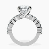 10kt White Gold Pamela Eternity Side Stone Lab Diamond Ring side right image one