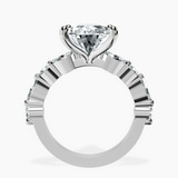 14kt White Gold Pamela Eternity Side Stone Lab Diamond Ring side right image one