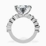 10kt White Gold Pamela Eternity Side Stone Lab Diamond Ring side right image one