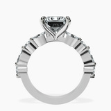 Platinum Pamela Eternity Side Stone Lab Diamond Ring side right image one