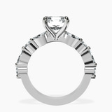 18kt White Gold Pamela Eternity Side Stone Lab Diamond Ring side right image one