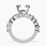 14kt White Gold Pamela Eternity Side Stone Lab Diamond Ring side right image one