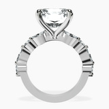 10kt White Gold Pamela Eternity Side Stone Lab Diamond Ring side right image one