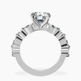 Platinum Pamela Eternity Side Stone Lab Diamond Ring side right image one