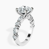 10kt White Gold Pamela Eternity Side Stone Lab Diamond Ring standing product image one
