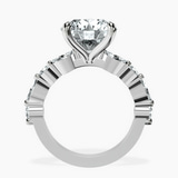Platinum Pamela Eternity Side Stone Lab Diamond Ring side right image one