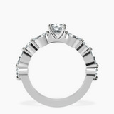 Platinum Pamela Eternity Side Stone Lab Diamond Ring side right image one