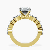 10kt Yellow Gold Pamela Eternity Side Stone Lab Diamond Ring side right image one