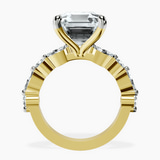 18kt Yellow Gold Pamela Eternity Side Stone Lab Diamond Ring side right image one