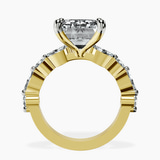 18kt Yellow Gold Pamela Eternity Side Stone Lab Diamond Ring side right image one
