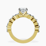 10kt Yellow Gold Pamela Eternity Side Stone Lab Diamond Ring side right image one