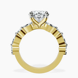 14kt Yellow Gold Pamela Eternity Side Stone Lab Diamond Ring side right image one