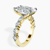 14kt Yellow Gold Pamela Eternity Side Stone Lab Diamond Ring standing product image one