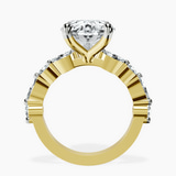 10kt Yellow Gold Pamela Eternity Side Stone Lab Diamond Ring side right image one