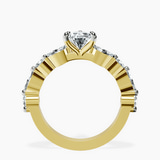 10kt Yellow Gold Pamela Eternity Side Stone Lab Diamond Ring side right image one