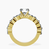 14kt Yellow Gold Pamela Eternity Side Stone Lab Diamond Ring side right image one