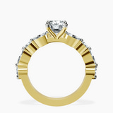 14kt Yellow Gold Pamela Eternity Side Stone Lab Diamond Ring side right image one