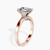 9ct Rose Gold Ember Secret Halo Lab Diamond Ring standing product image one