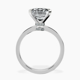 Platinum Ember Secret Halo Lab Diamond Ring side right image one