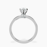 Platinum Ember Secret Halo Lab Diamond Ring side right image one
