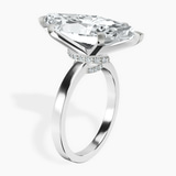 Platinum Ember Secret Halo Lab Diamond Ring standing product image one