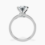 Platinum Ember Secret Halo Lab Diamond Ring side right image one