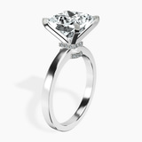 Platinum Ember Secret Halo Lab Diamond Ring standing product image one