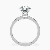 9ct White Gold Ember Secret Halo Lab Diamond Ring side right image one