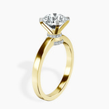 9ct Yellow Gold Ember Secret Halo Lab Diamond Ring standing product image one