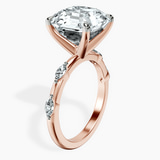 18kt Rose Gold Sheryl Marquise Side Stone Lab Diamond Ring standing product image one