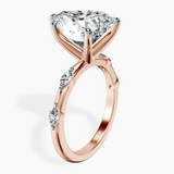 14kt Rose Gold Sheryl Marquise Side Stone Lab Diamond Ring standing product image one