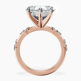 14kt Rose Gold Sheryl Marquise Side Stone Lab Diamond Ring side right image one