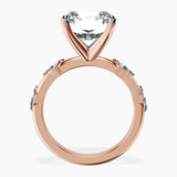 14kt Rose Gold Sheryl Marquise Side Stone Lab Diamond Ring side right image one