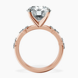 18kt Rose Gold Sheryl Marquise Side Stone Lab Diamond Ring side right image one