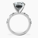 14kt White Gold Sheryl Marquise Side Stone Lab Diamond Ring side right image one
