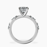 Platinum Sheryl Marquise Side Stone Lab Diamond Ring side right image one