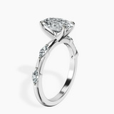 Platinum Sheryl Marquise Side Stone Lab Diamond Ring standing product image one