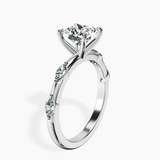 Platinum Sheryl Marquise Side Stone Lab Diamond Ring standing product image one