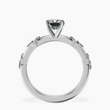 Platinum Sheryl Marquise Side Stone Lab Diamond Ring side right image one