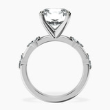 Platinum Sheryl Marquise Side Stone Lab Diamond Ring side right image one
