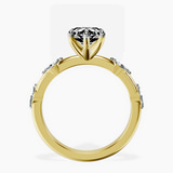 10kt Yellow Gold Sheryl Marquise Side Stone Lab Diamond Ring side right image one