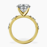 18kt Yellow Gold Sheryl Marquise Side Stone Lab Diamond Ring side right image one