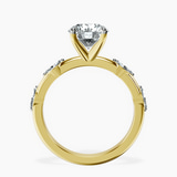 9ct Yellow Gold Sheryl Marquise Side Stone Lab Diamond Ring side right image one