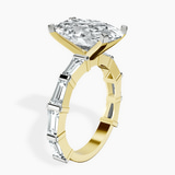 10kt Yellow Gold Gizele Tapered Side Stone Lab Diamond Ring standing product image one