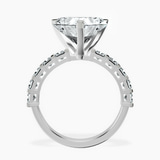 Platinum Keziah Side Stone Princess Lab Diamond Ring side right image one