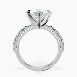 Platinum Keziah Side Stone Princess Lab Diamond Ring side right image one
