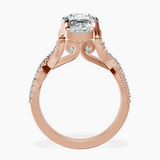 14kt Rose Gold Astoré Channel Glided Lab Diamond Ring side right image one