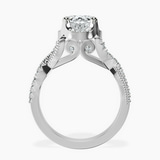 18ct White Gold Astoré Channel Glided Lab Diamond Ring side right image one